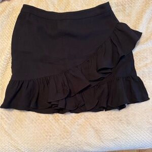 1. State Black Ruffle Mini Skirt